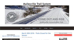Desktop Screenshot of mulleyvilletrailsystem.com