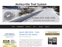 Tablet Screenshot of mulleyvilletrailsystem.com